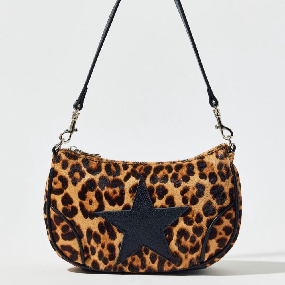 URBAN OUTFITTERS Silence + Noise Daphne Cheetah Print Shoulder Bag